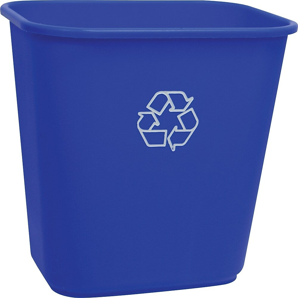 Poubelle de recyclage bleue Staples - 7 gallons