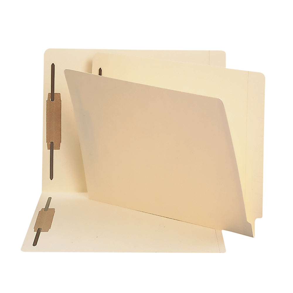 Chemises à fermeture Smead avec onglet renforcé Shelf-Master - 2 fermetures - Manille - Lettre - 11 pt - Expansion 3/4" - Paquet de 50
