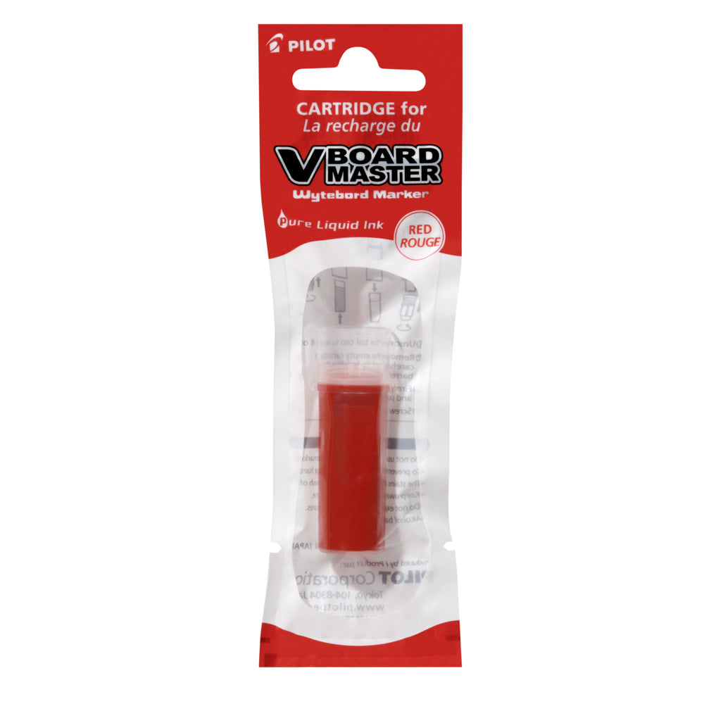 Recharge de marqueur pour tableau blanc Pilot BeGreen V Board Master - Pointe ogive - Rouge