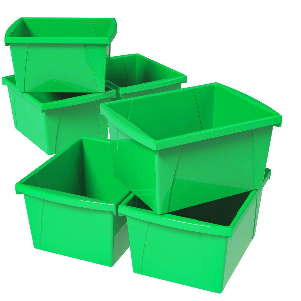 Poubelle économique Storex verte - 4 gallons