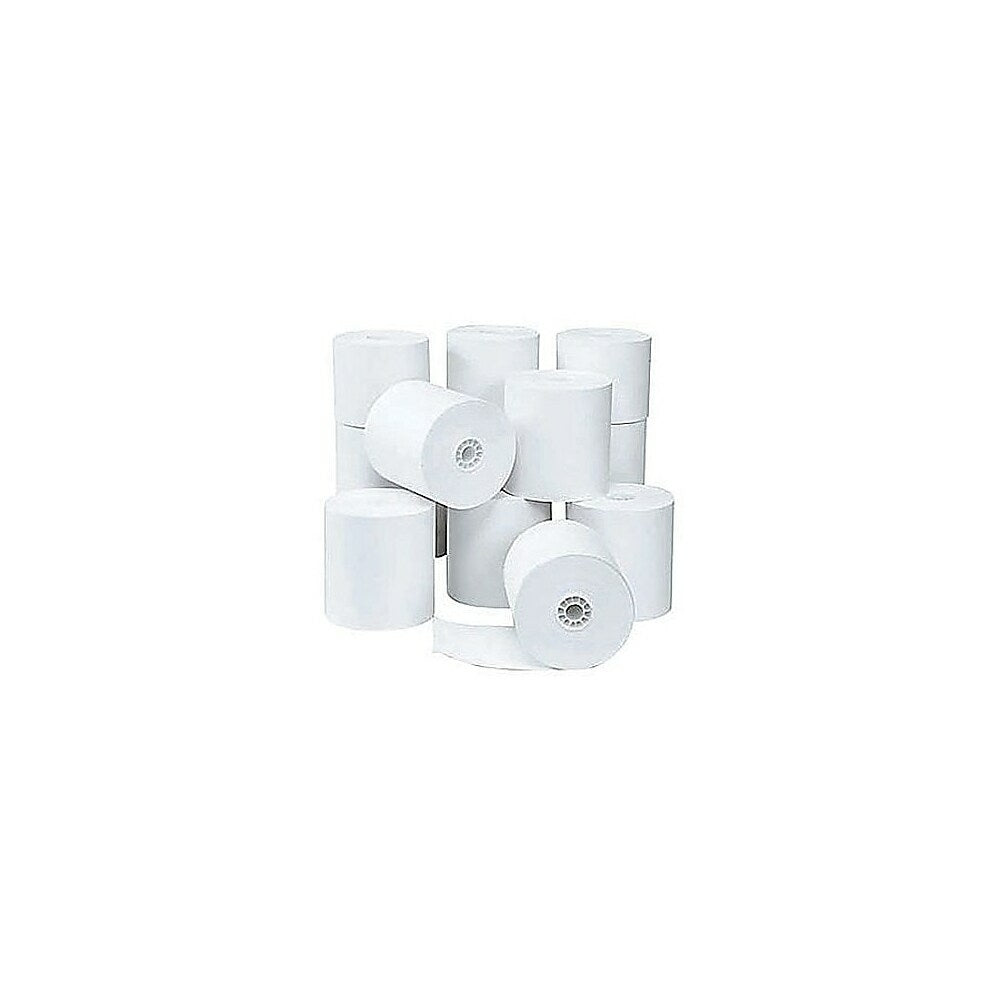 Rouleau de papier Staples, 1 pli, 3 po x 155 pi, paquet de 20, blanc