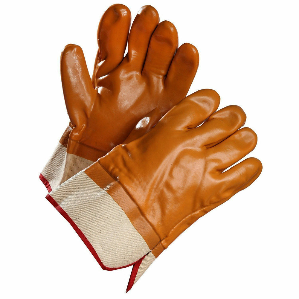 Forcefield PVC Winter Insulated Gloves - Canvas Safety Cuff - One Size - Pair - (014-02681)