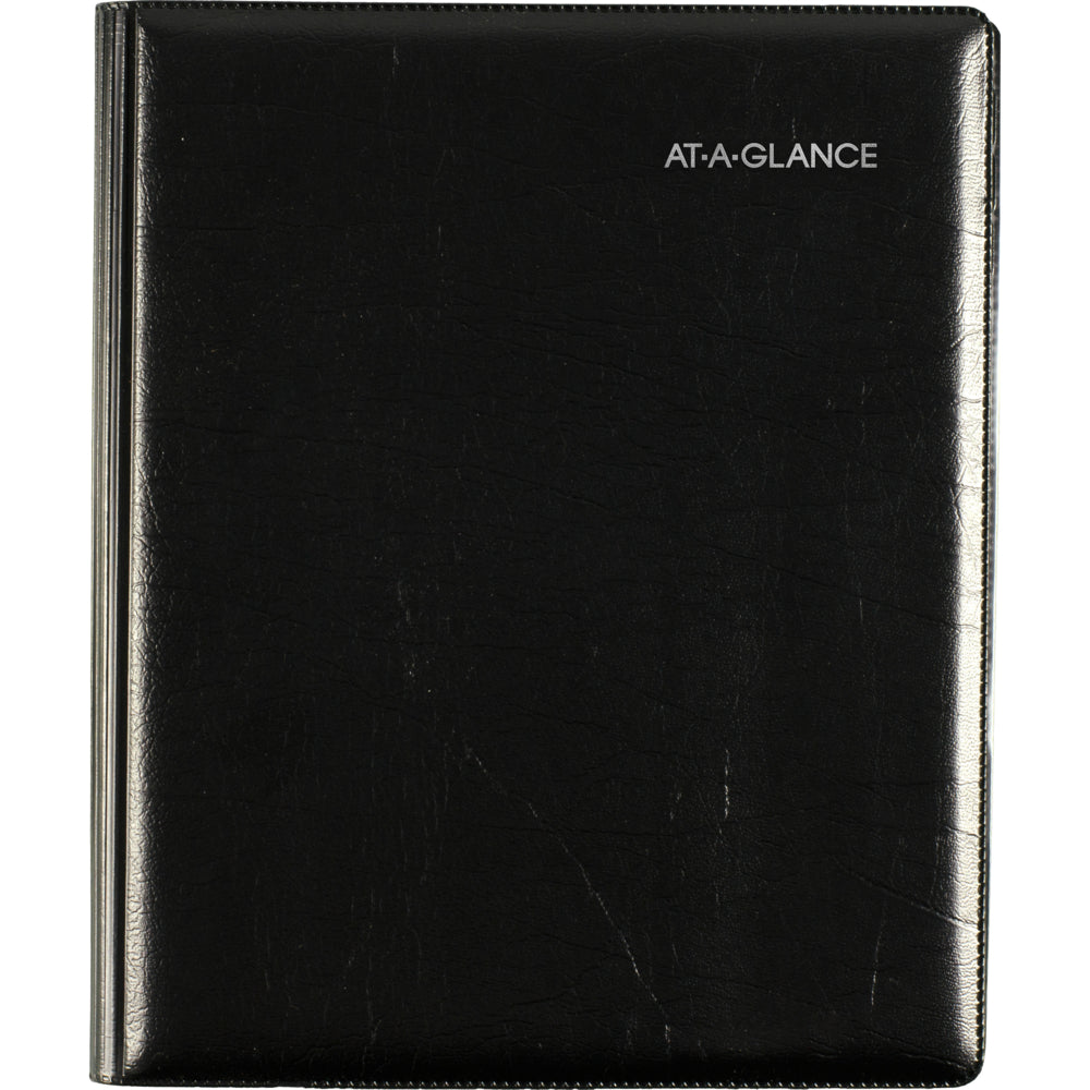 AT-A-GLANCE 2025 Executive Weekly/Monthly Planner - 8-3/4" H x 6-7/8" W - Black - English