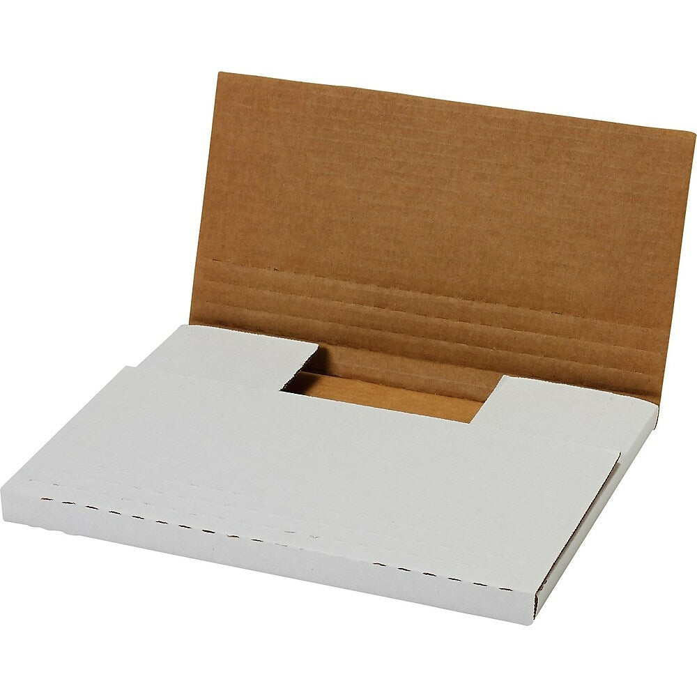 Easy-Fold Mailers, 6-5/8" x 9-5/8", White, 100 Pack
