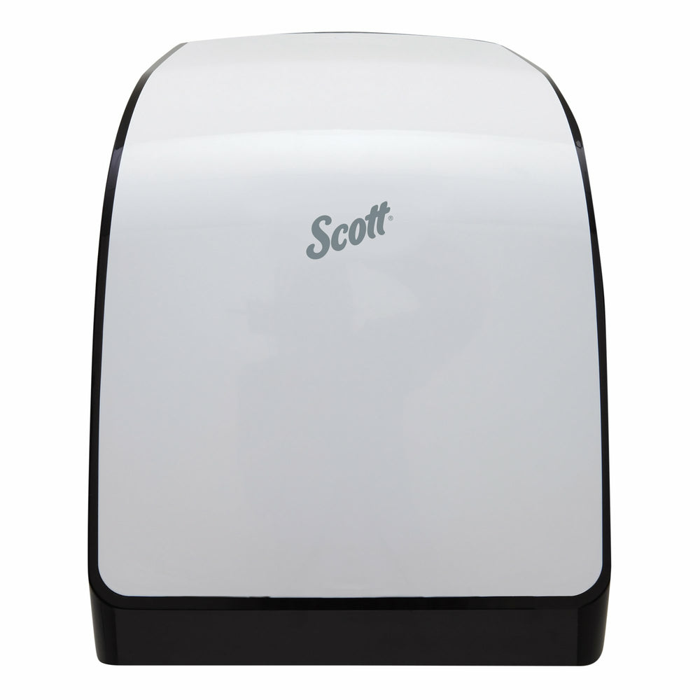 Distributeur manuel d'essuie-mains en rouleau Scott Pro - Blanc - Noyau bleu