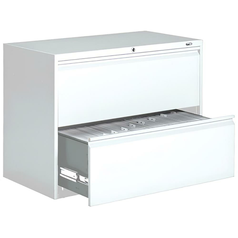 Lateral file 2 drawers fixed Office To Go from global white