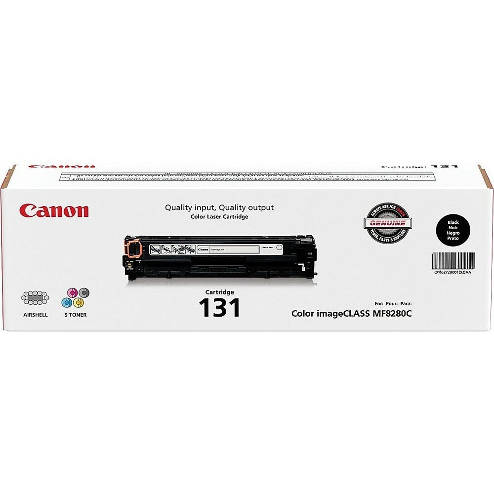 Cartouche de toner noir Canon 131 (6272B001)