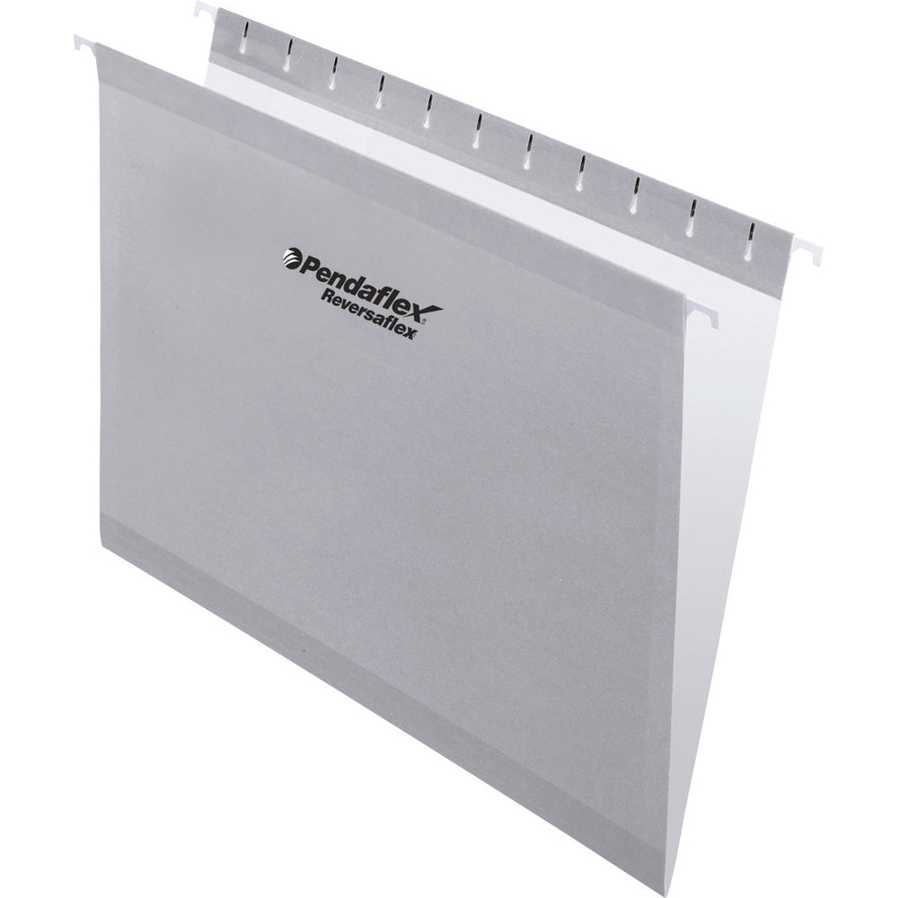 Chemises suspendues Pendaflex Reversaflex Premium couleur - Format lettre - Gris - Paquet de 25