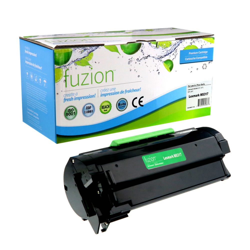 Cartouche de toner compatible Fuzion Lexmark 51B00A0 (51B1000) – Rendement standard – Noir