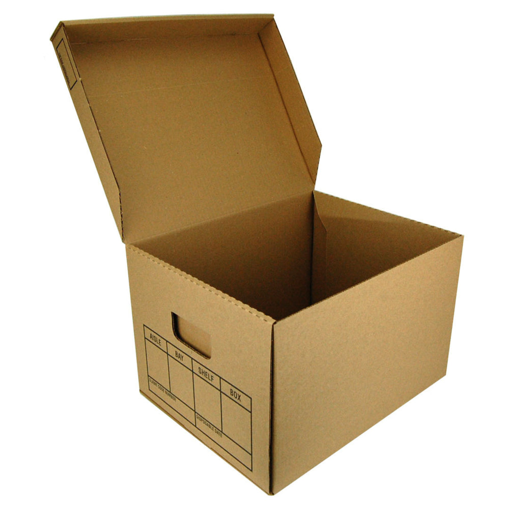 Boîtes de rangement Staples - 30,5 cm (L) x 25,4 cm (l) x 38,1 cm (H) - Kraft - Paquet de 20