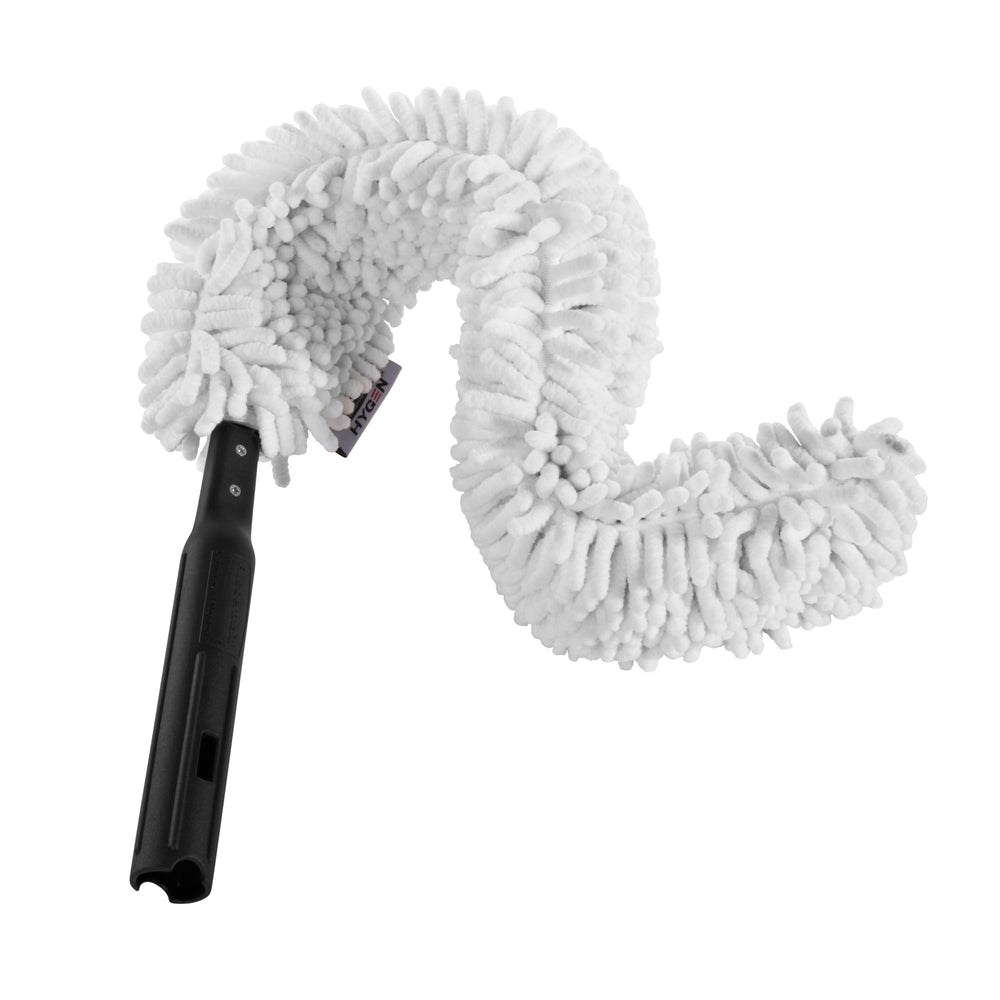 Hygen Executive Series Quick Connect Flexi Wand with Microfiber Dusting Sleeve - White