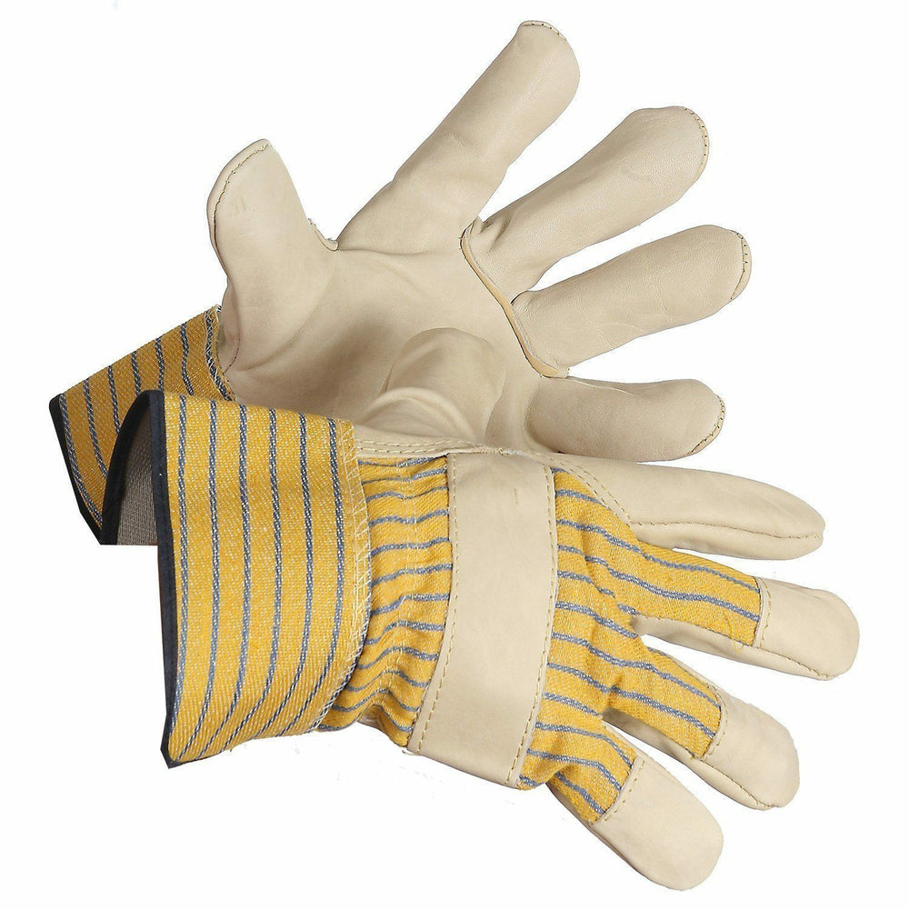 Forcefield Grain Leather Work Glove with Safety Cuff