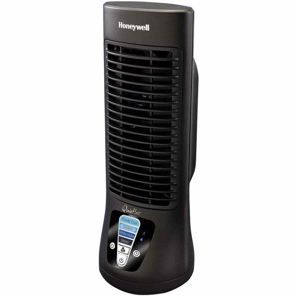 Honeywell QuietSet Slim Mini Tower Oscillating Personal Fan - Black