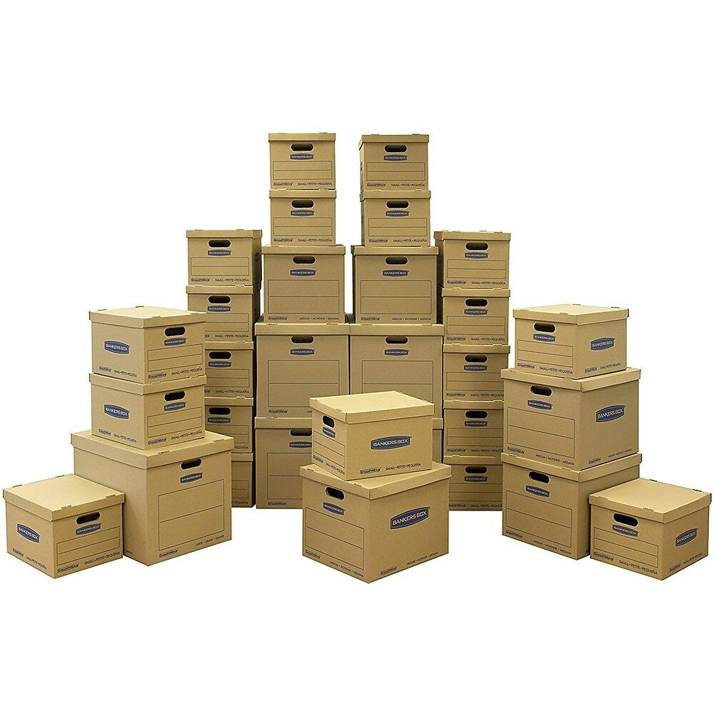 Bankers Box SmoothMove Classic Moving Kit - Assorted Boxes - 30 Pack