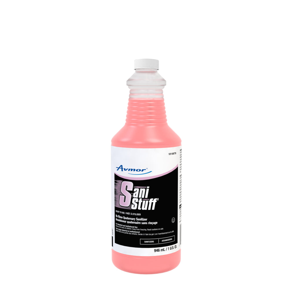 Avmor Sani Stuff Ready to Use No Rinse Quaternary Sanitizer - 946 mL