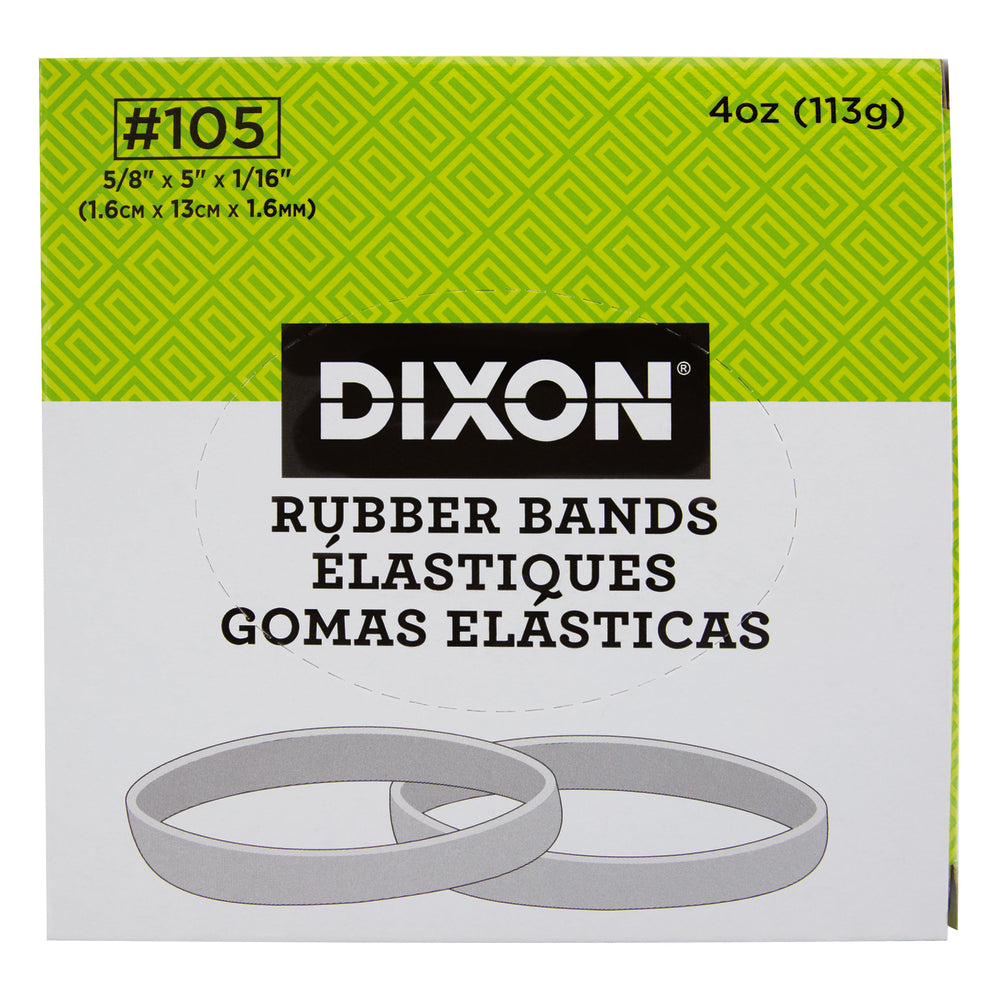 Dixon Rubber Bands - #105 - 5/8" x 5" - 1/4 lb. Box