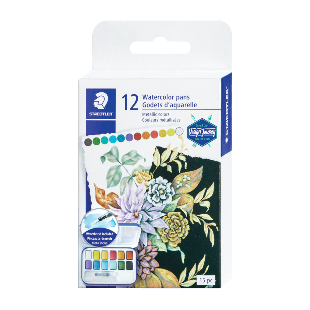 Staedtler Metallic Paint Pans - Assorted - 12 Pack