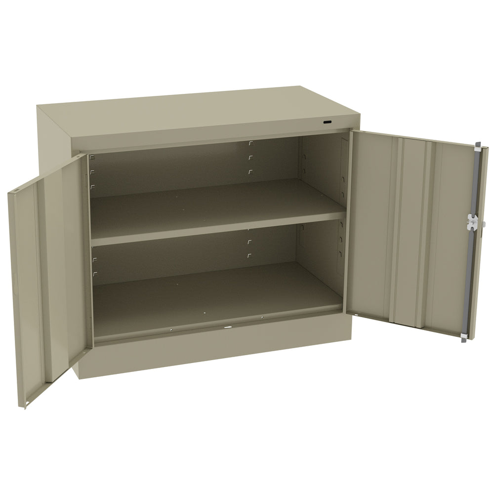 Armoire de bureau standard Tennsco - 76 cm (H) x 91 cm (L) x 45 cm (P) - Nombre d'étagères : 2 - Beige