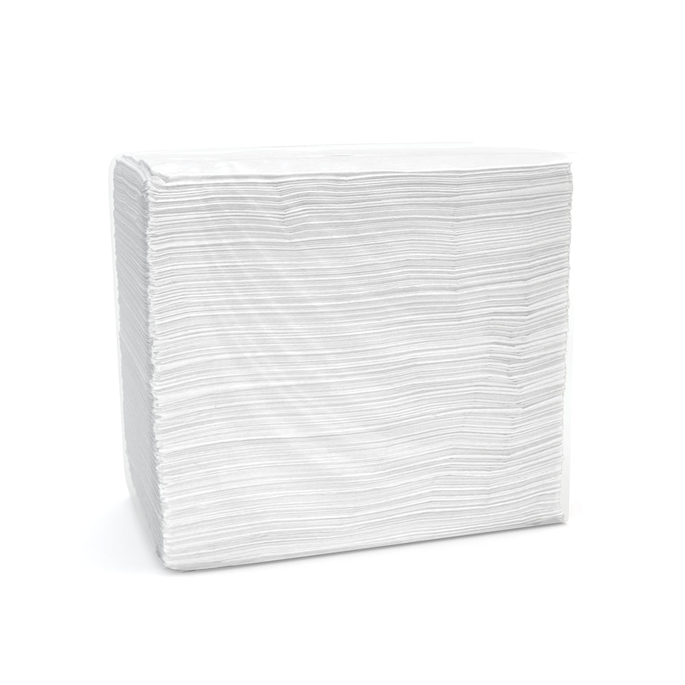 Cascades PRO Signature 1-Ply Double Recrepe Dinner Napkins - 1/6 Fold - 5 Packs of 100
