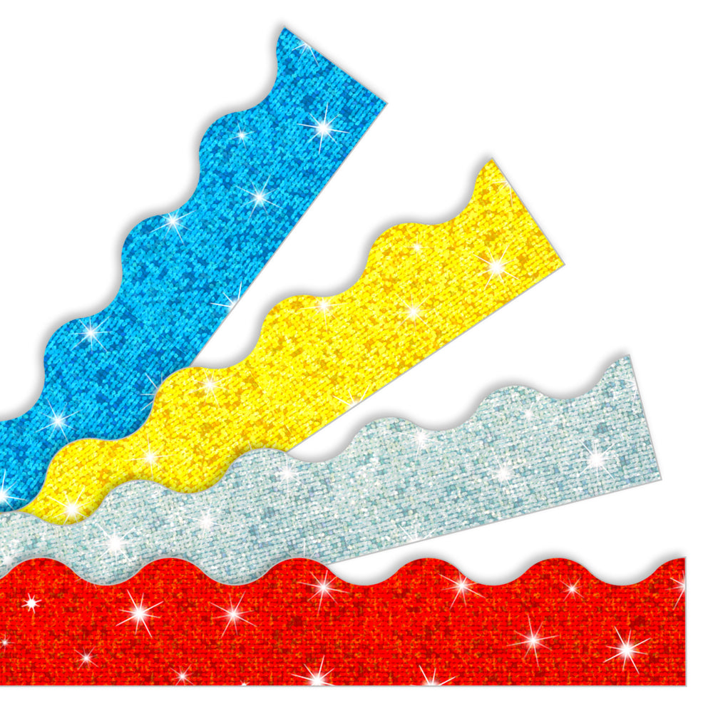 TREND Enterprises Sparkle Terrific Trimmers Variety Pieces - 2.25" x 39" - 40 Pieces