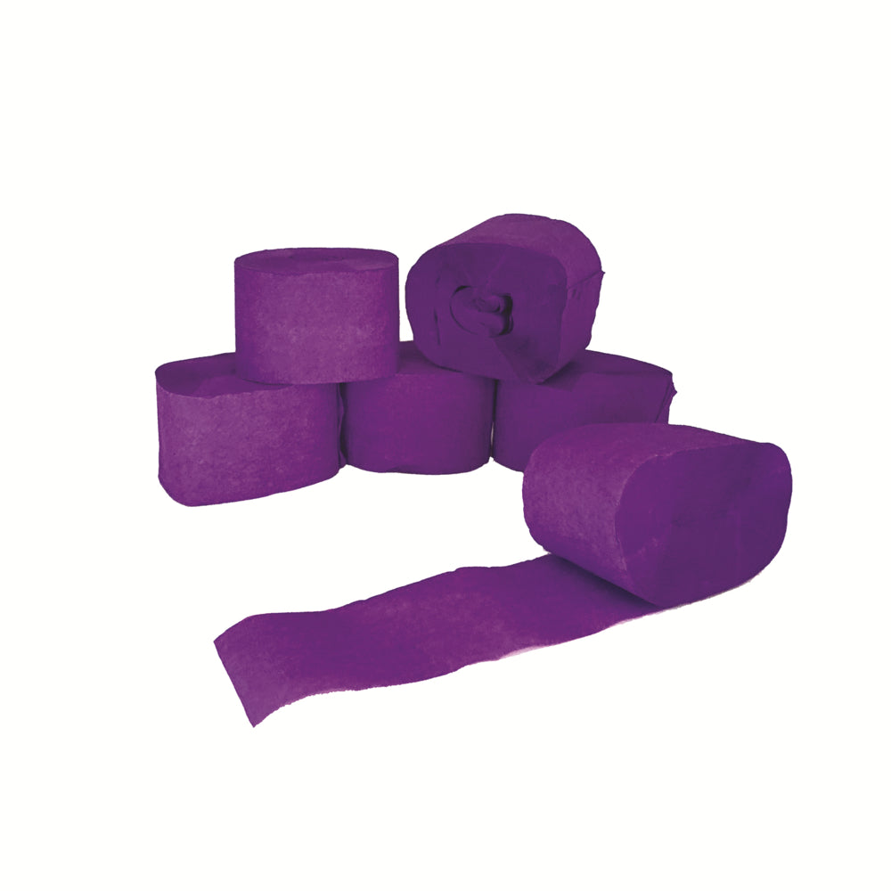 Dennecrepe Crepe Paper, 20"x7.5" - Purple - 12 Folds/Pack