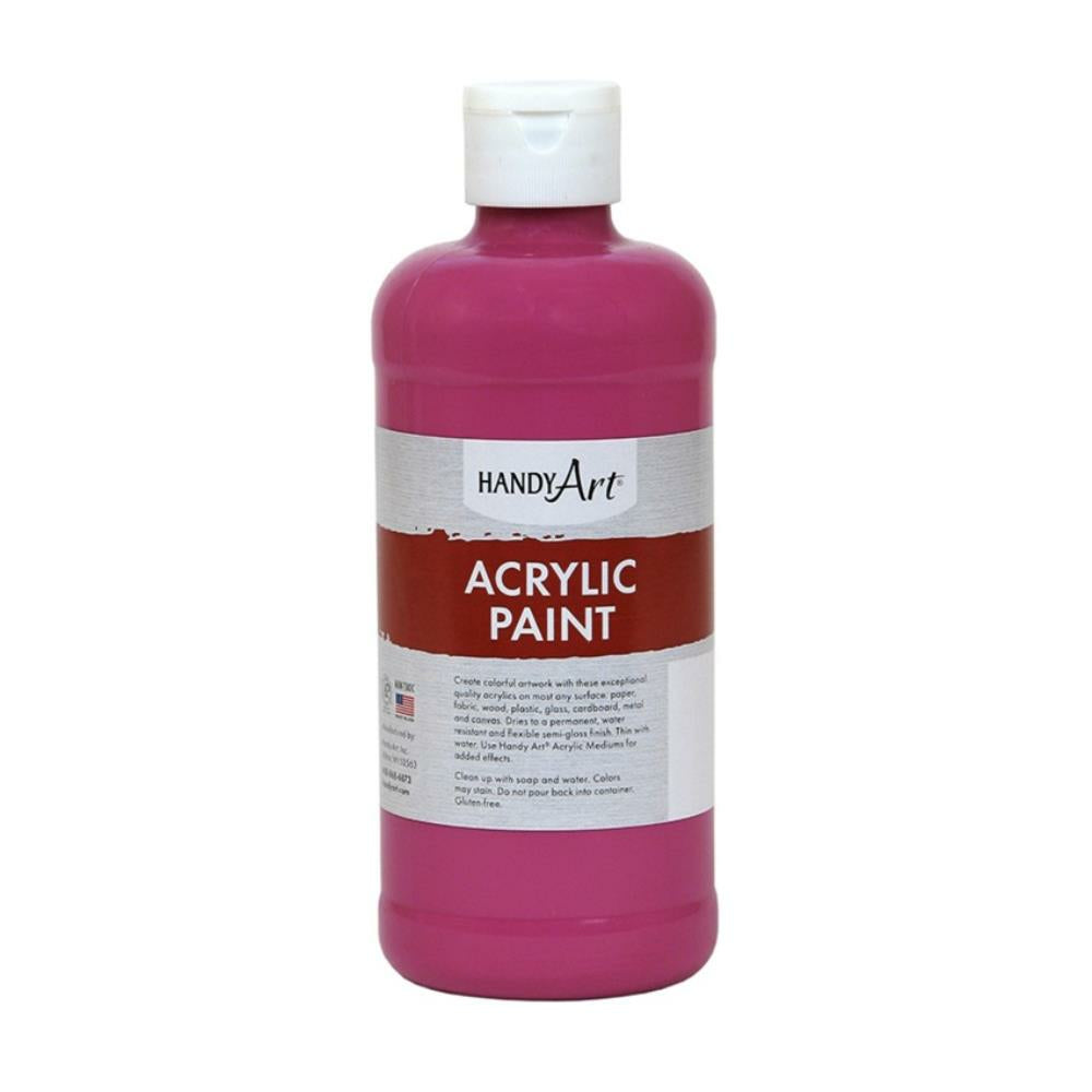Handy Art Acrylic Paint, Magenta, 473ml.