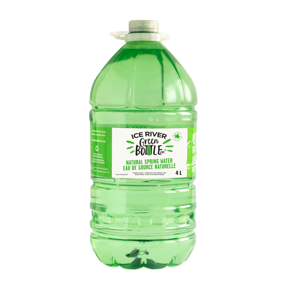 Ice River Green Bottle Spring Water - 4 L - 4 Pack