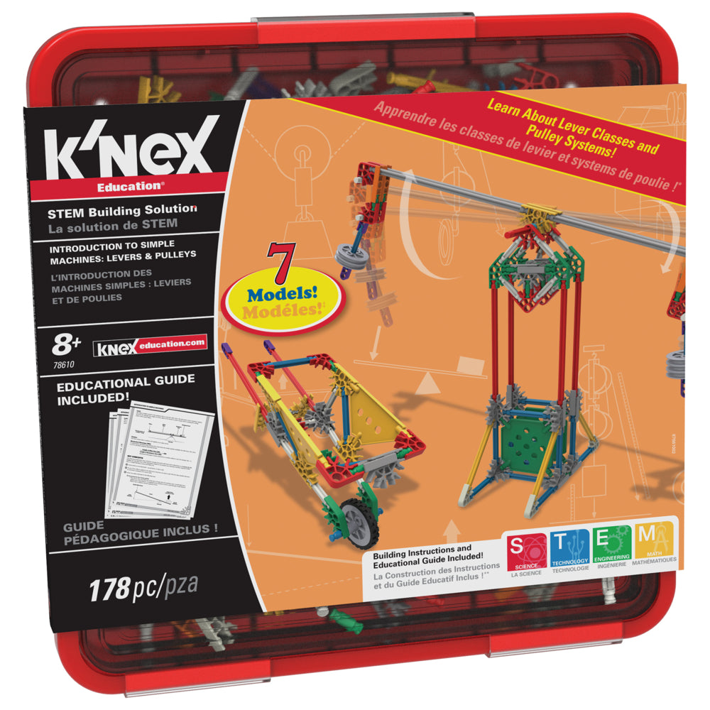 K'NEX Education Introduction aux machines simples : ensemble de construction de leviers et de poulies