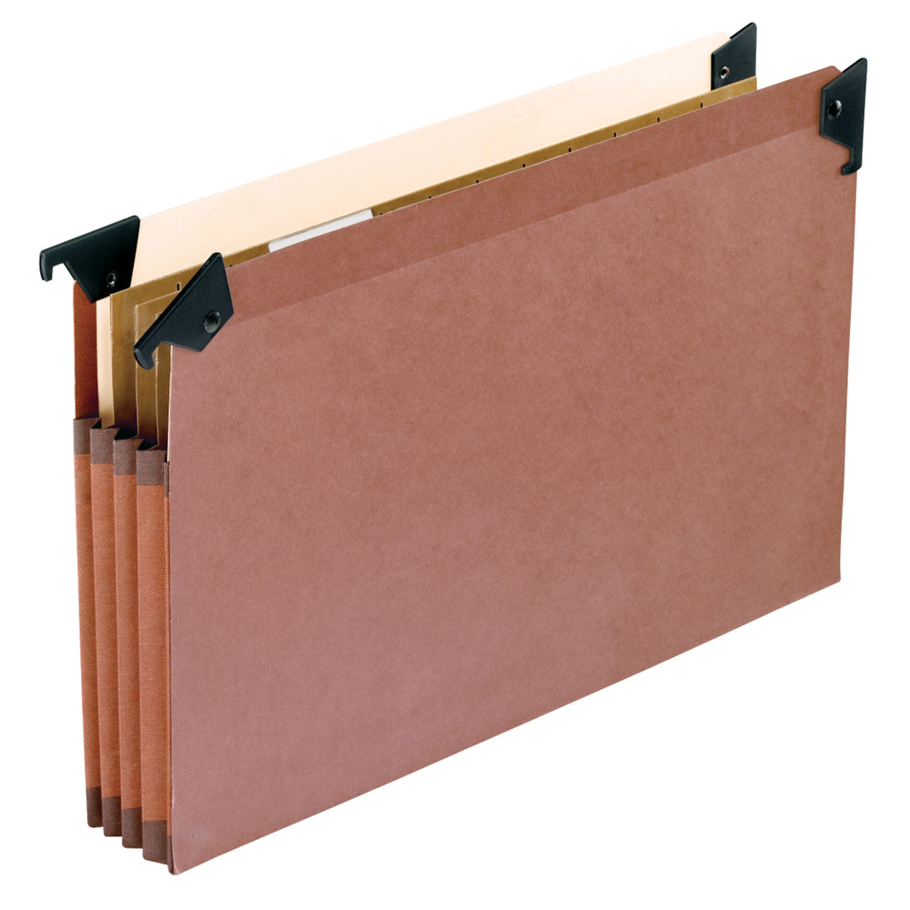 Classeur suspendu extensible Pendaflex avec crochets pivotants, trois compartiments, format légal, extension de 3 1/2 po