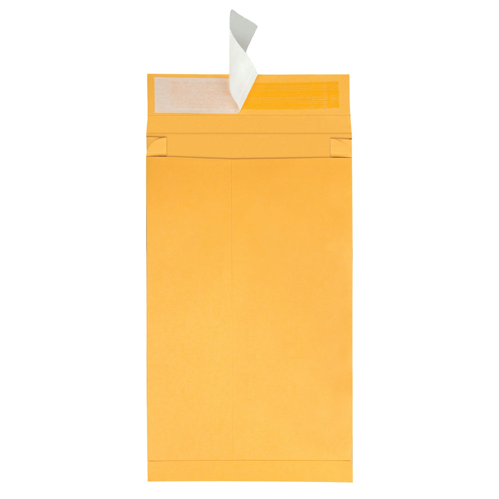 Enveloppes extensibles Quality Park Kraft avec fermeture auto-adhésive - 25,4 x 38,1 x 5,1 cm - Marron - Paquet de 25