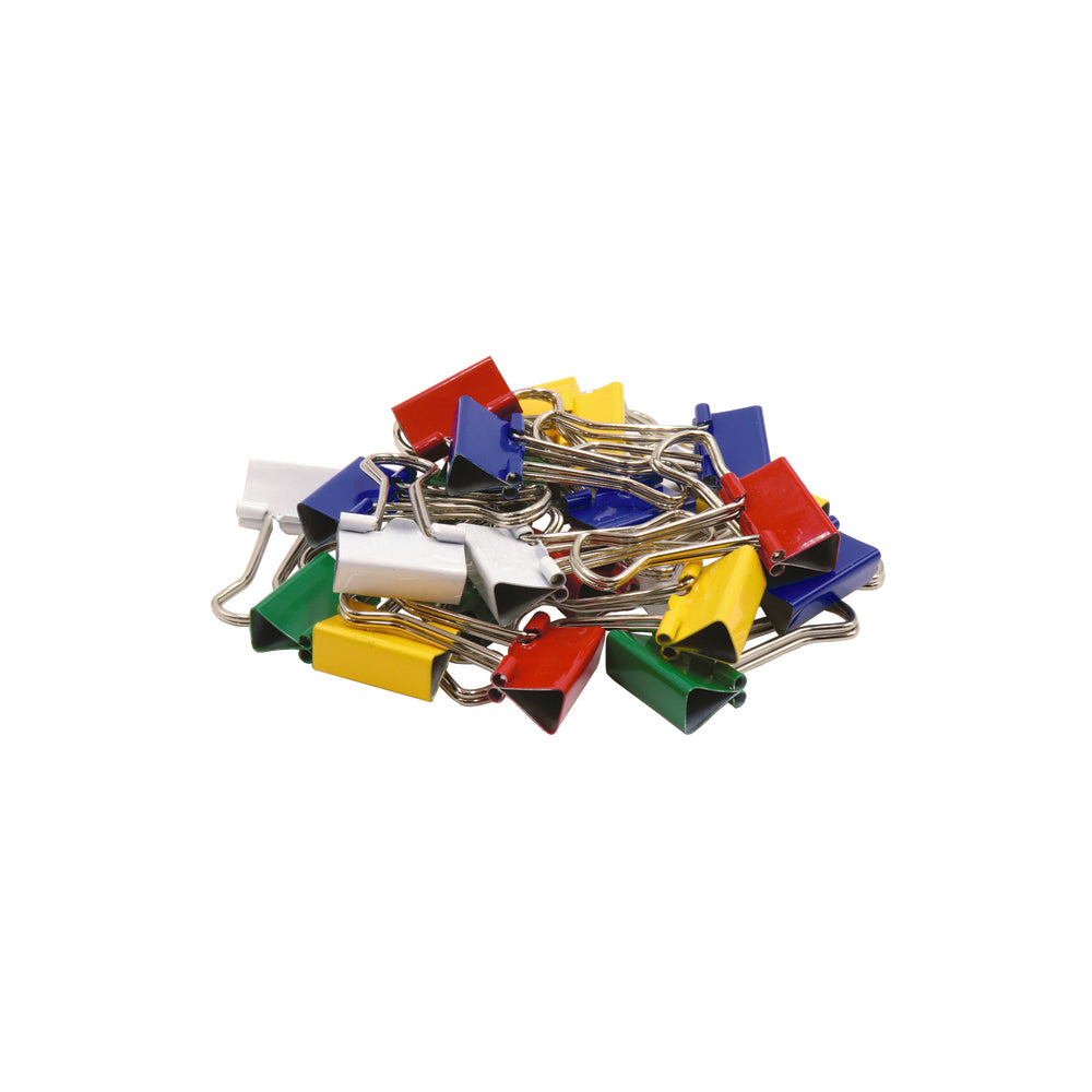 Westcott Coloured Foldback Clips - 3/4" (19mm) - 25 Pack