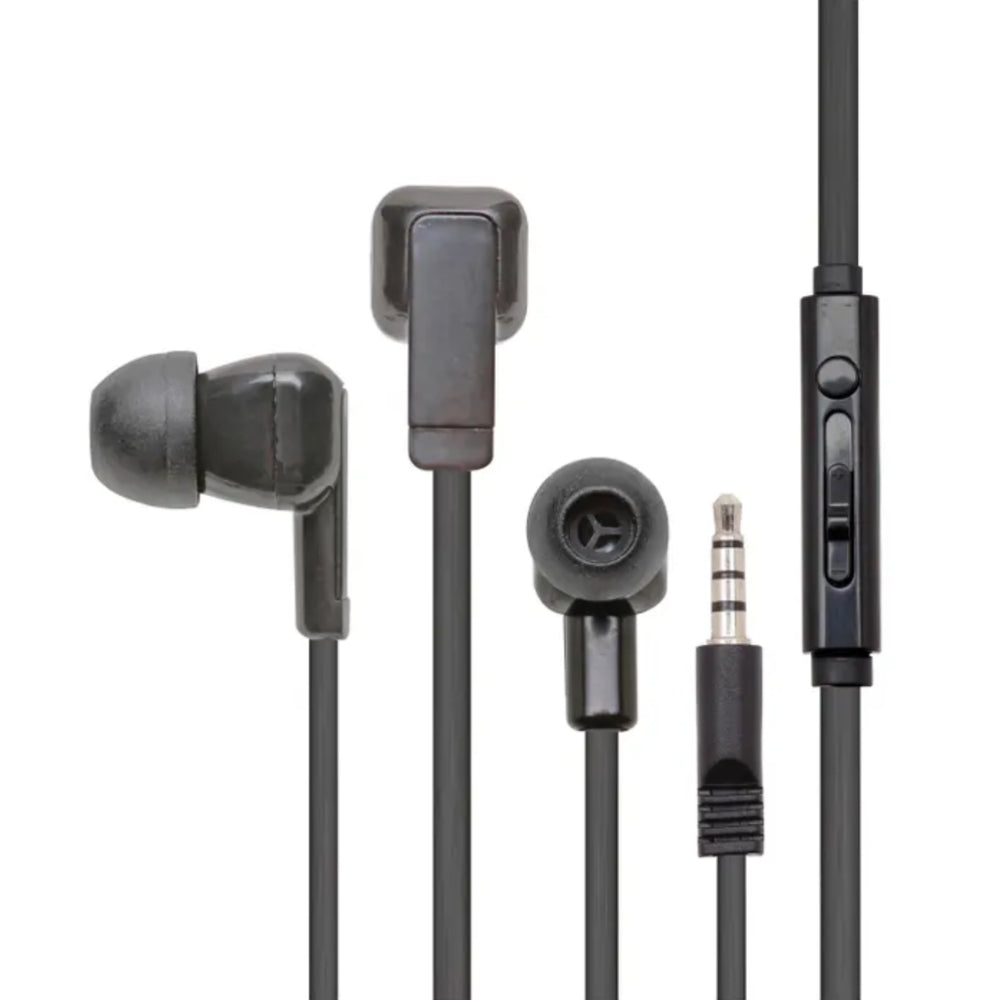 Califone E3T Earbuds with Inline Microphone - Black