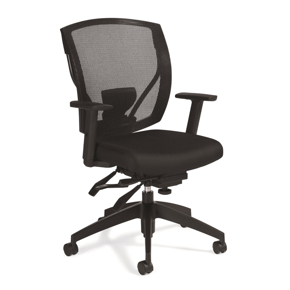 Offices to Go - CA Ibex Multi-Tilter Chair with Mesh Back - Black