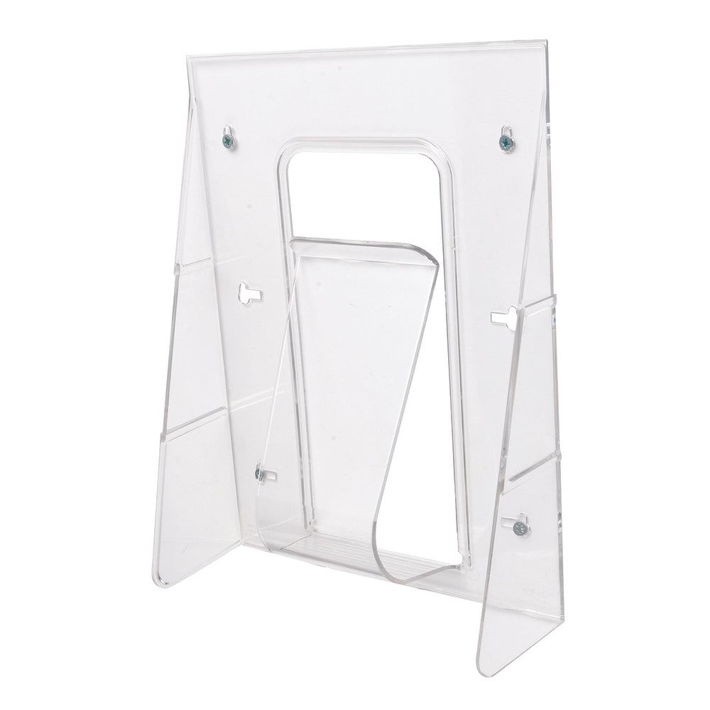 Deflecto Stand-Tall Wall Mounted Magazine Display - 1 Compartment - Magazine Size - Clear