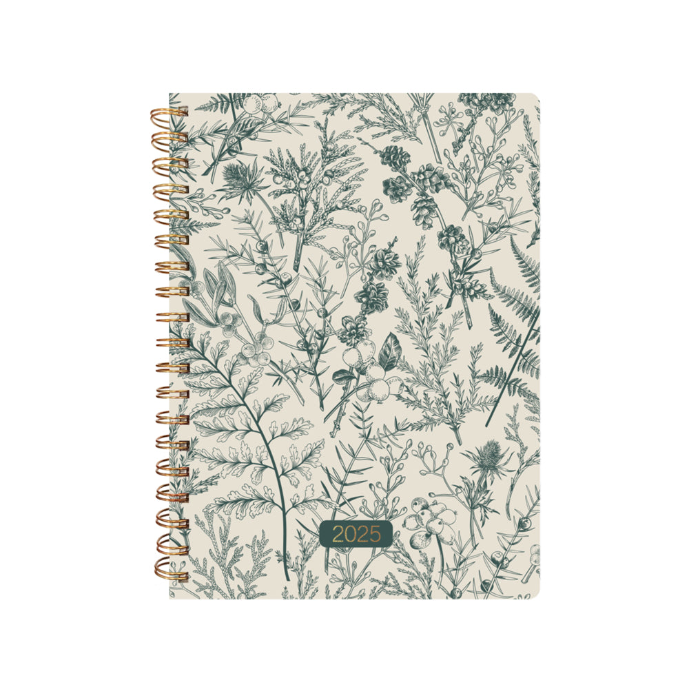 Agenda filaire Pierre Belvedere 2025 - 19 cm x 24 cm - Tapisseries - Bilingue