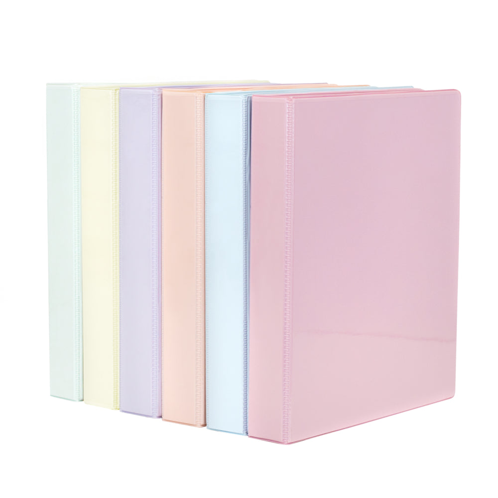 Geocan 1" D-Ring Customizer Binder - Assorted Pastel Colours
