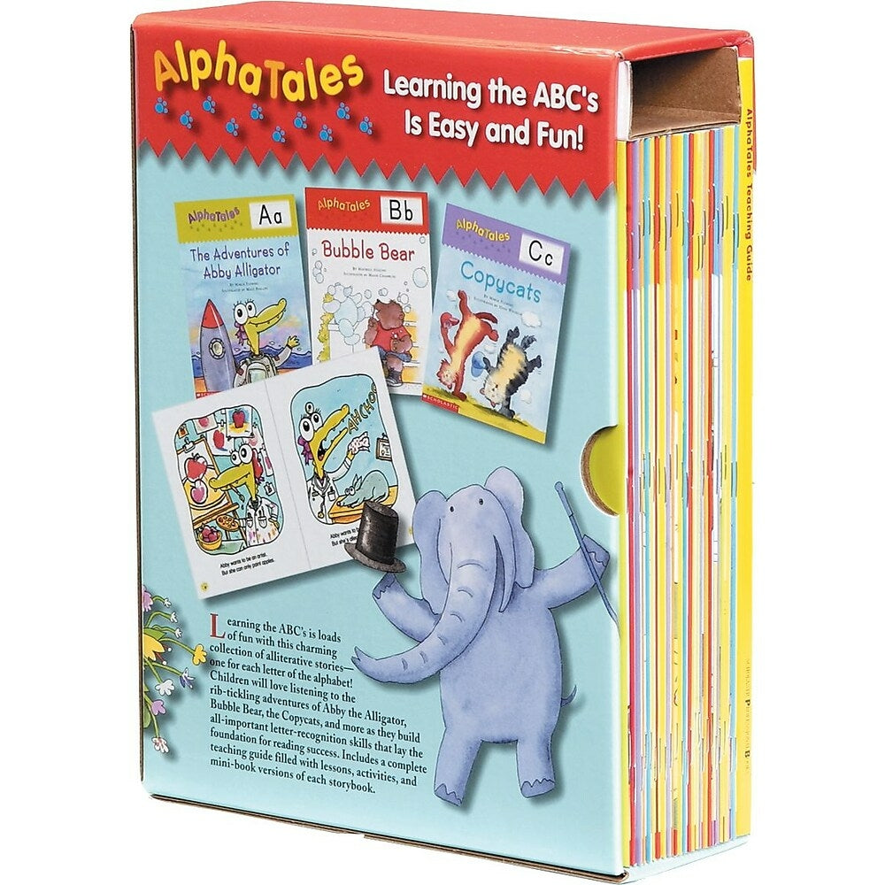 Coffret Scholastic AlphaTales : un ensemble de 26 livres d'histoires d'animaux irrésistibles