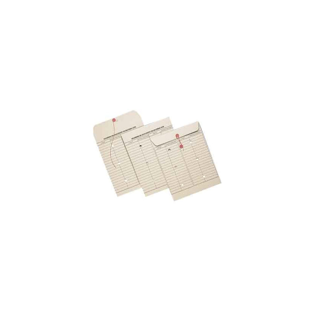 Supremex Button-and-String Closure Inter-Departmental Envelopes - 32lb. - 10" x 13" - Natural - 200 Pack