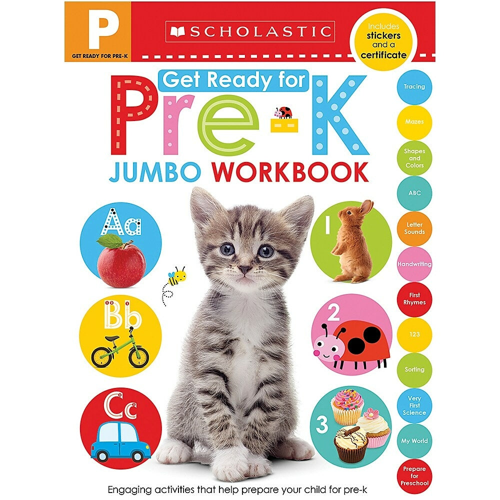Scholastic Early Learners Jumbo Workbook - Get Ready for Pre-K