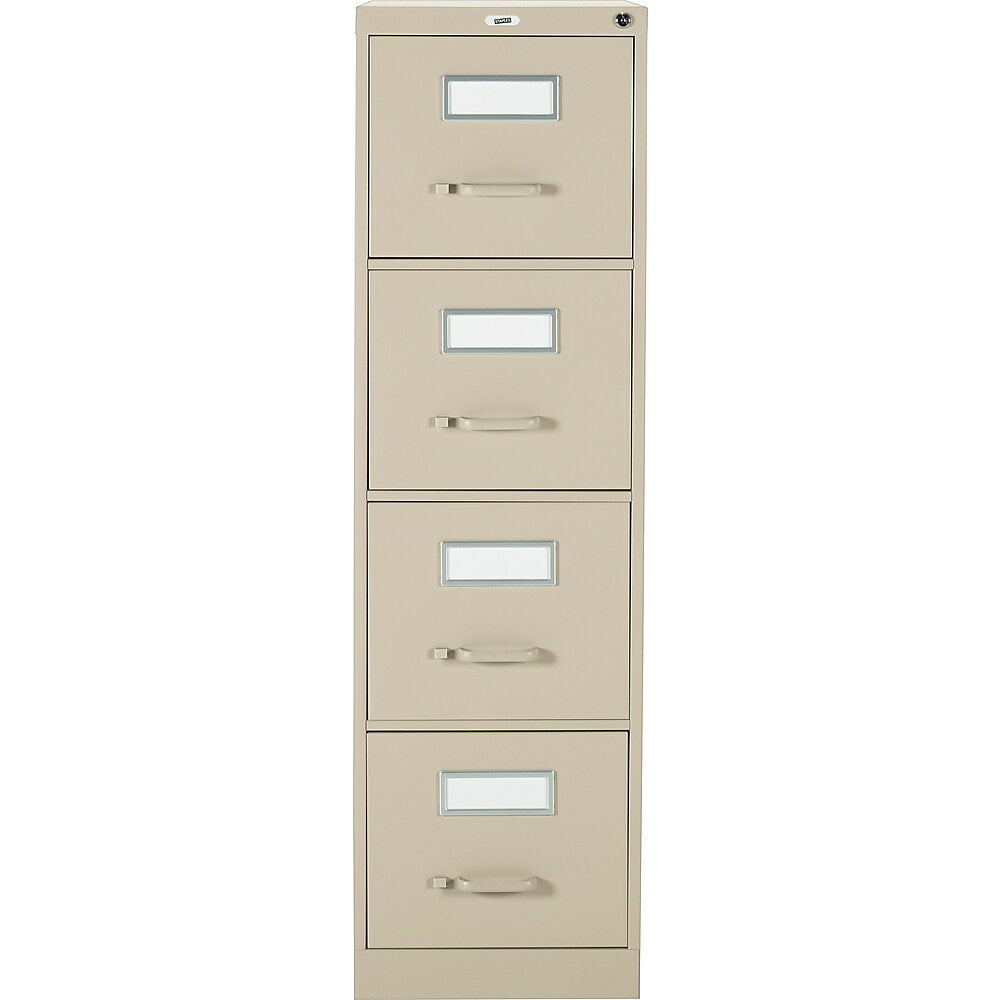 Staples Vertical Letter File Cabinet, 4 Drawer, Sand