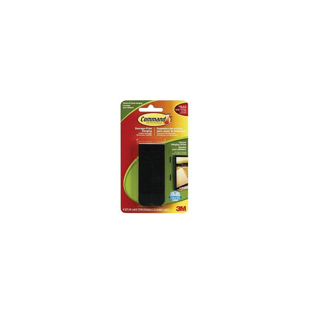 Command Picture Hanging Strips, Large, Black