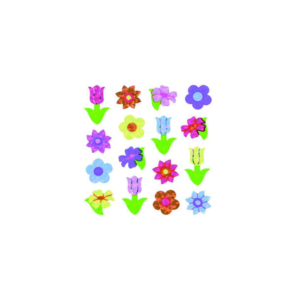 Silver Lead-Sandy Lion Stickers - Flowers
