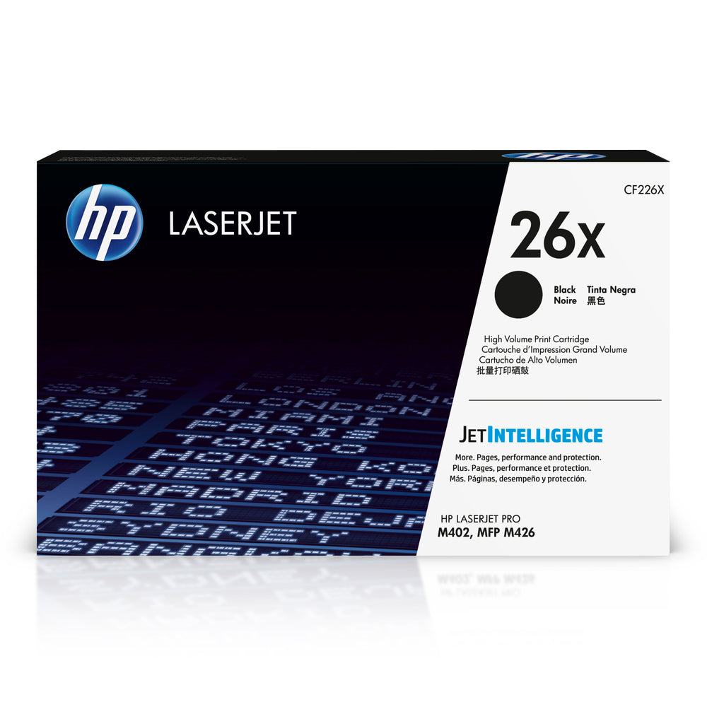 HP 26X (CF226X) Black High Yield Original LaserJet Toner Cartridge