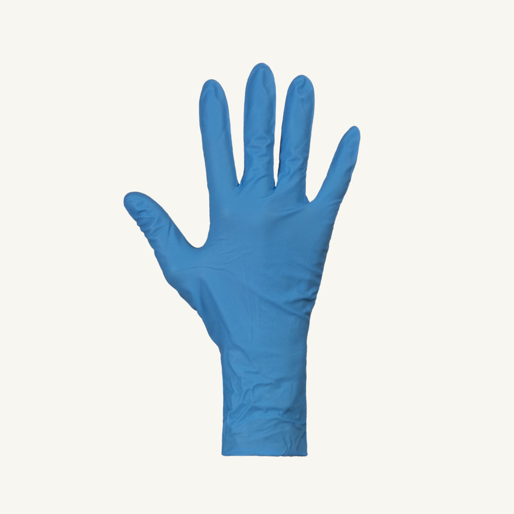 Gants multi-usages KeepKleen en nitrile sans poudre – Bleu – Taille M – Paquet de 50