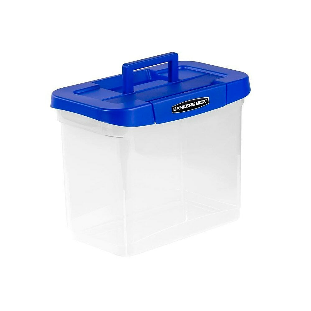 Boîte de rangement portable en plastique robuste de format lettre Bankers Box