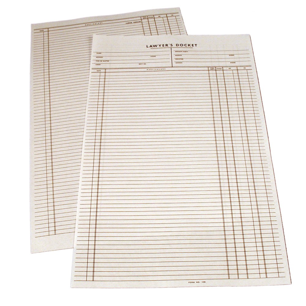 Supreme Lawyer's Docket Form