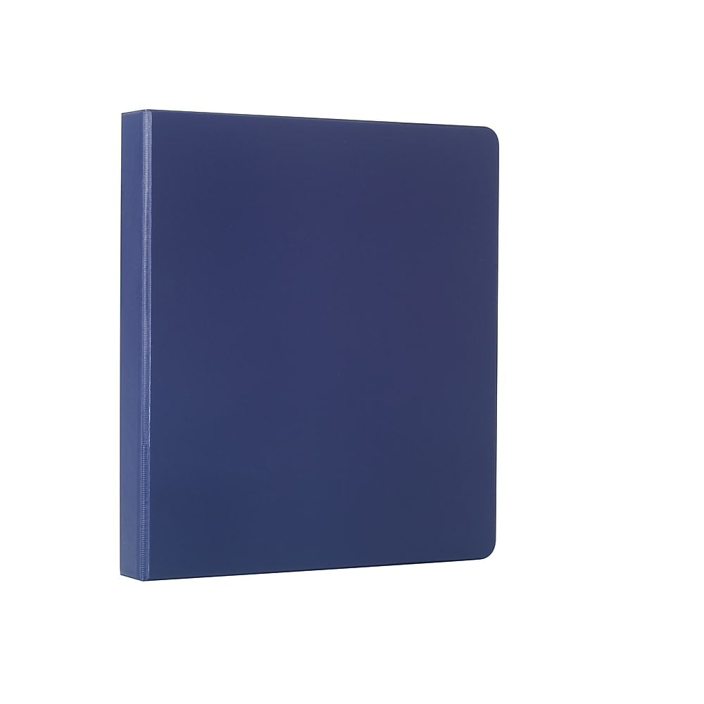 Classeur standard Staples avec anneaux en D - 1/2 po - Bleu