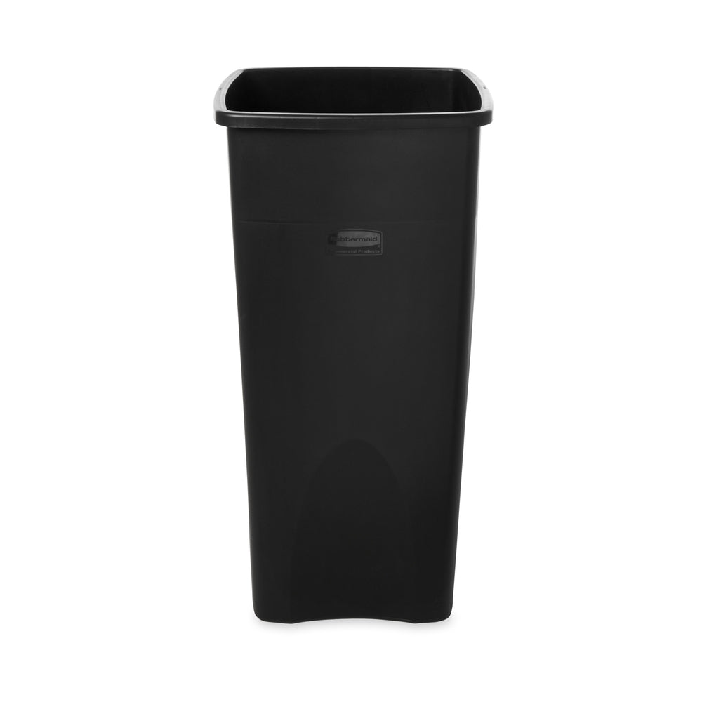 Corbeille à papier en plastique Rubbermaid - 71 cm - Noir