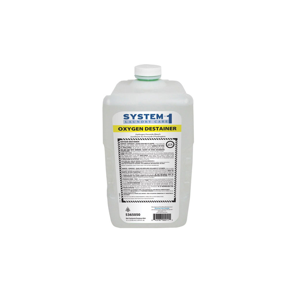 Détachant à l'oxygène Diversey System 1 Laundry Care - 3,1 L - Lot de 2
