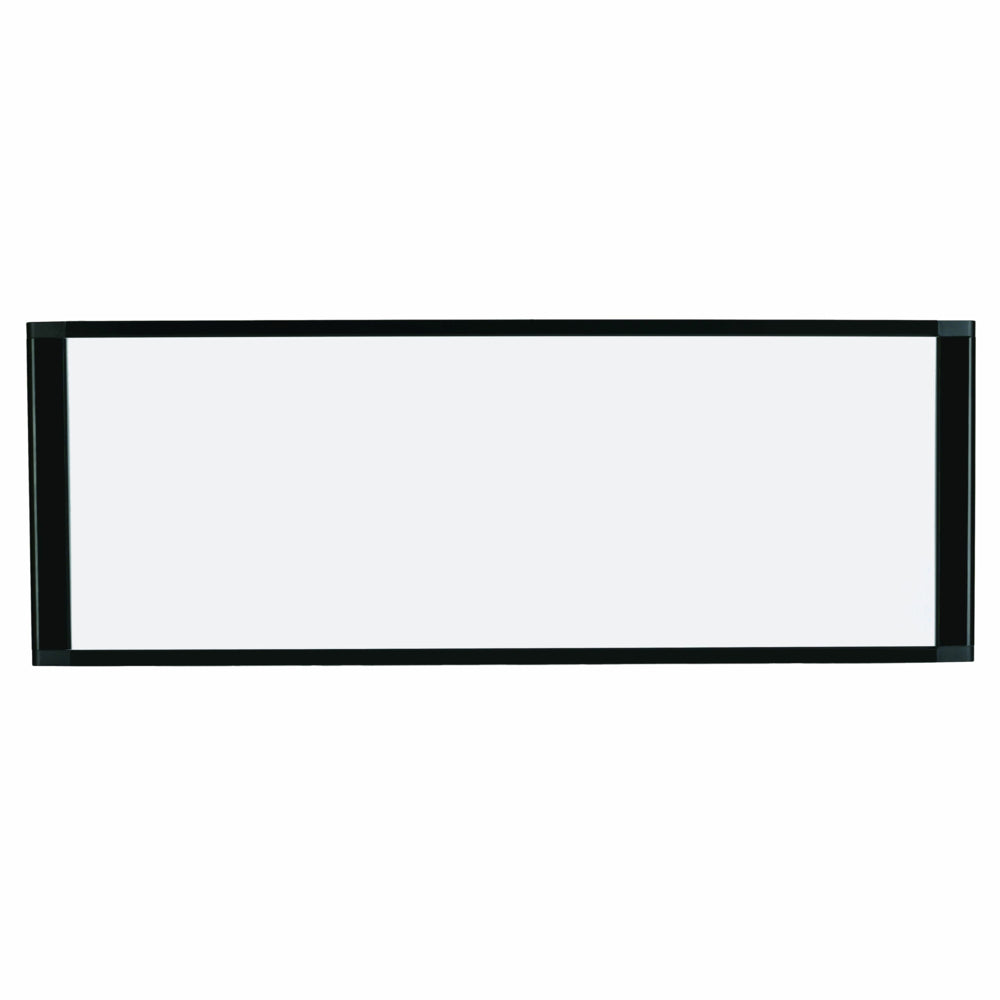 Tableau magnétique effaçable à sec MasterVision pour cabine de toilette - 14" x 36" - Cadre en aluminium noir